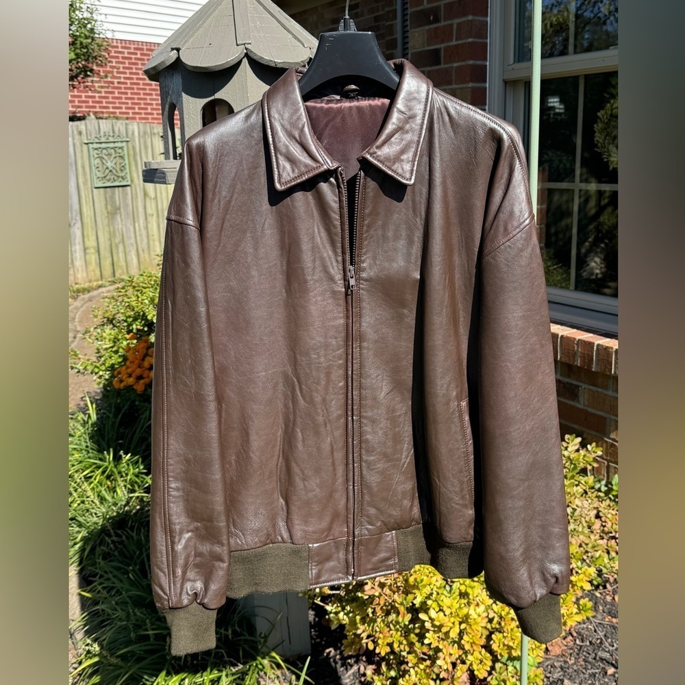 Vintage~Men’s Size 42~Genuine Leather~Marlynn Traditions, Ltd.~Bomber Jacket~ERC